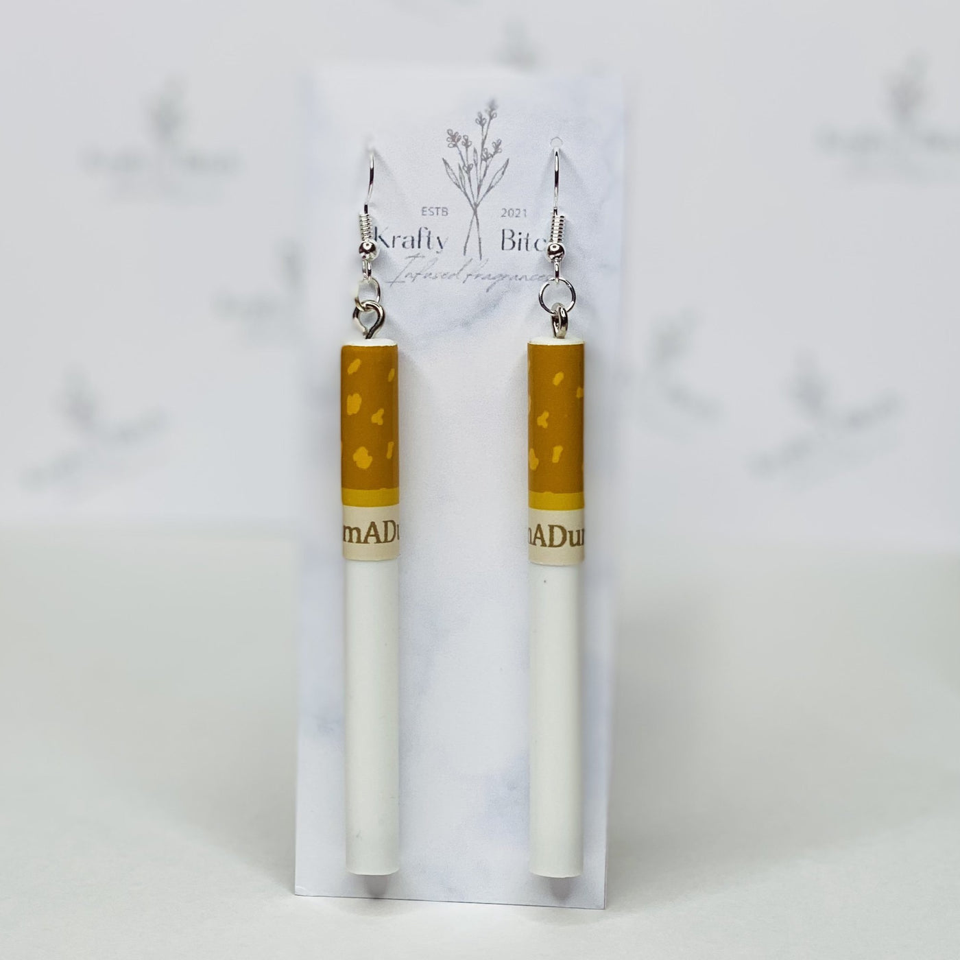 BumADurry Cigarette earrings long