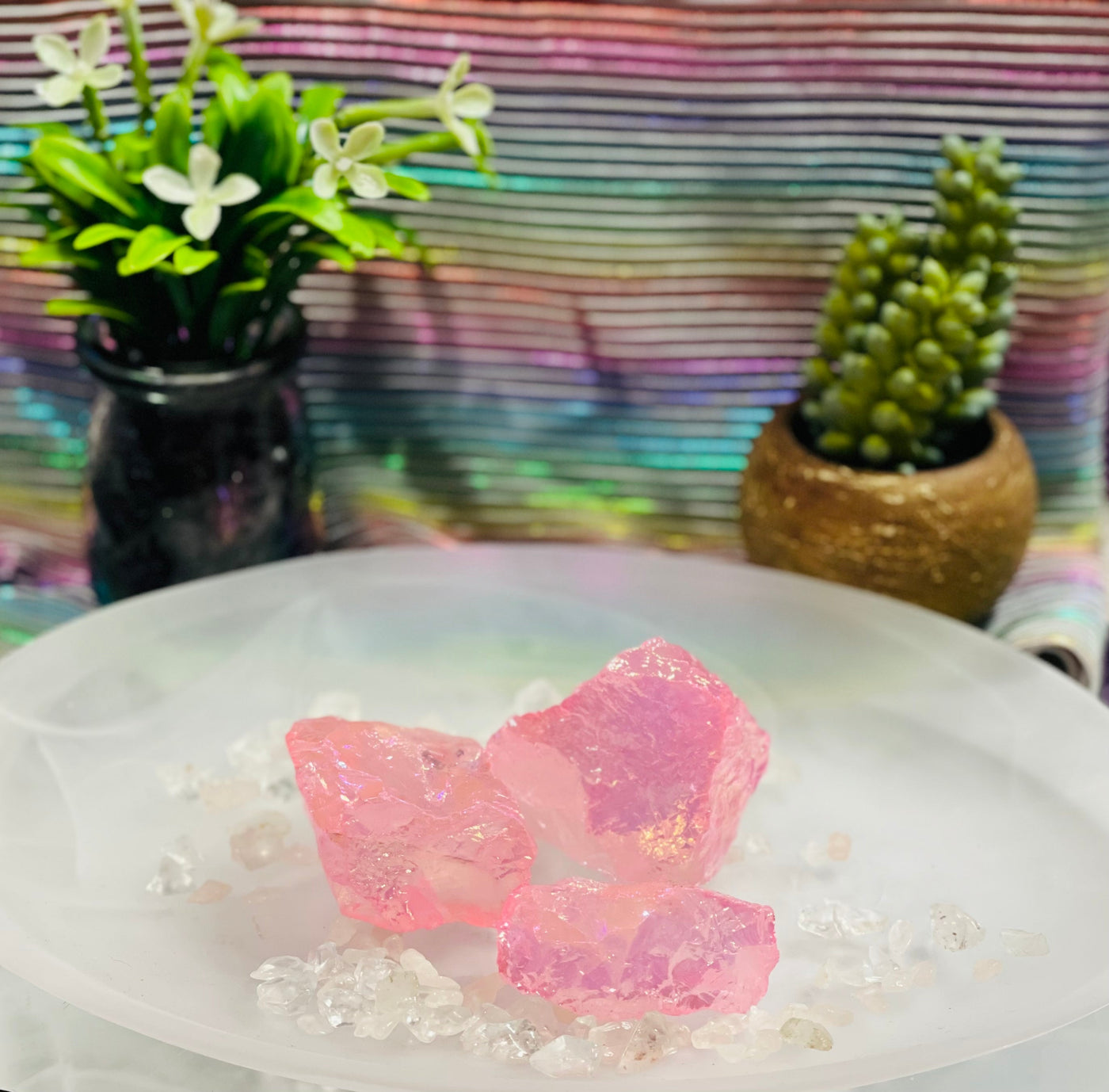 Rose Crystal Raw Stone Crystal