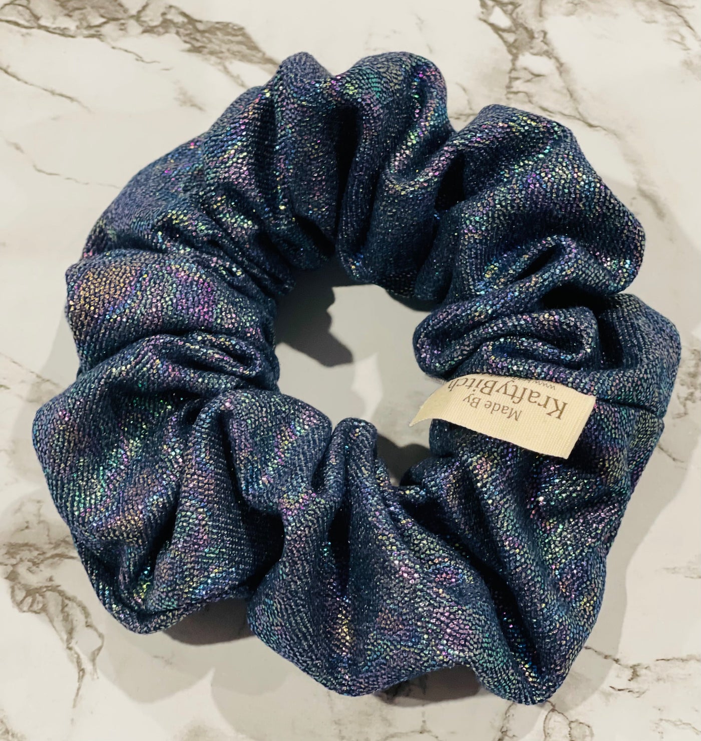 Bling denim Scrunchie