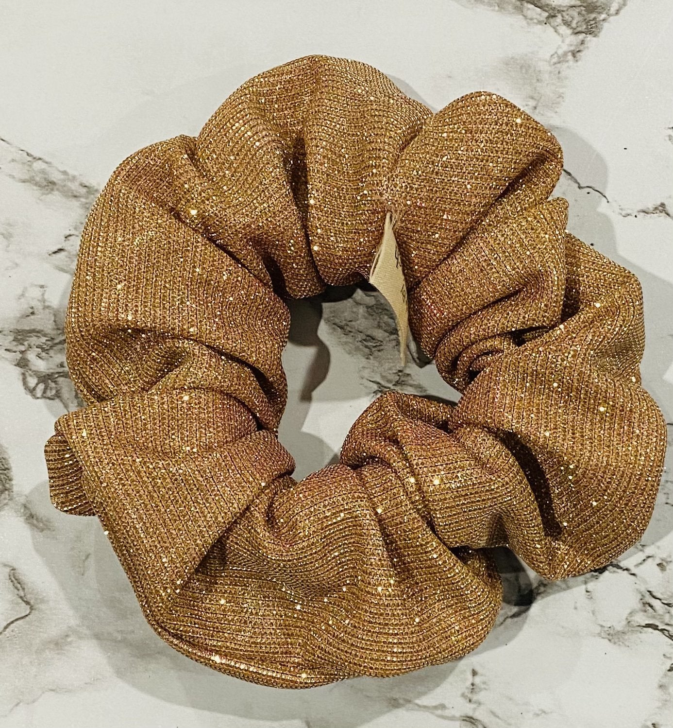 Gold Sparkly Scrunchie