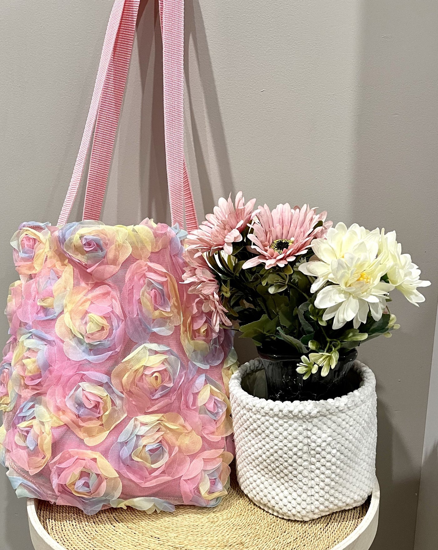 Flower tote bag