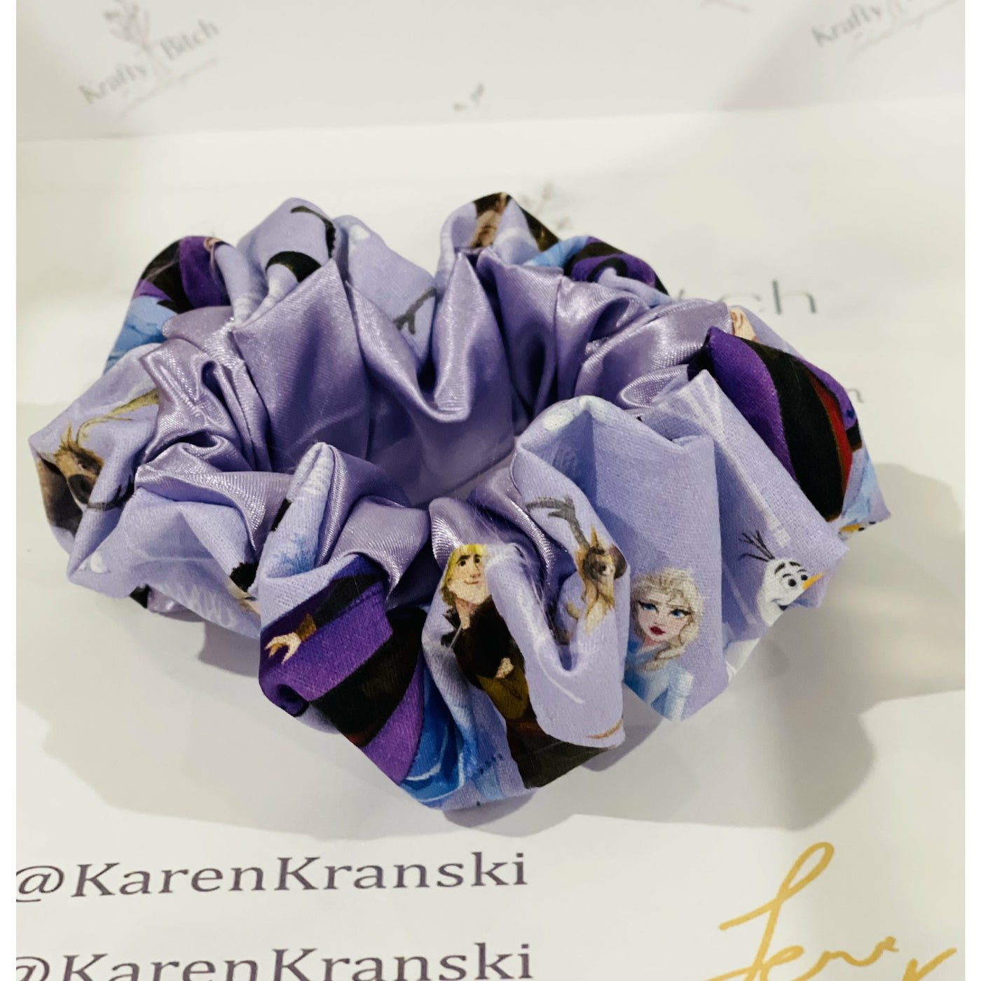 Frozen satin Scrunchie