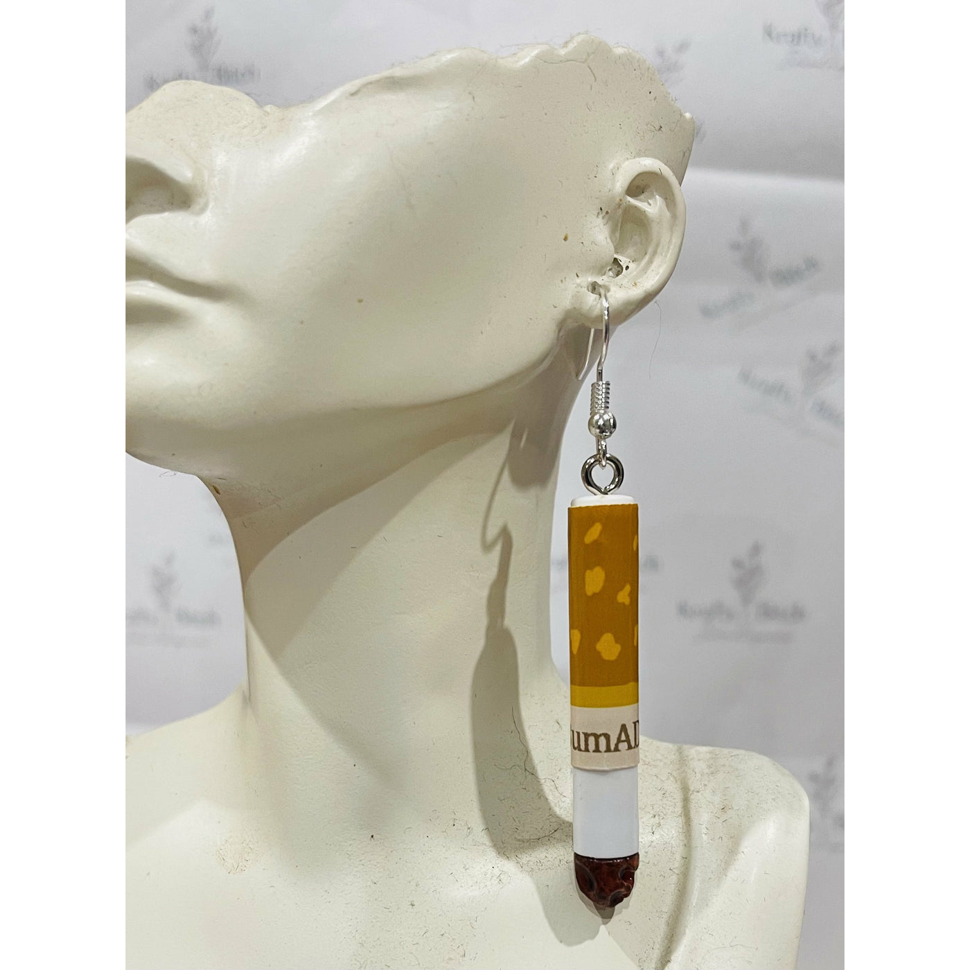 BumADurry Cigarette short earrings