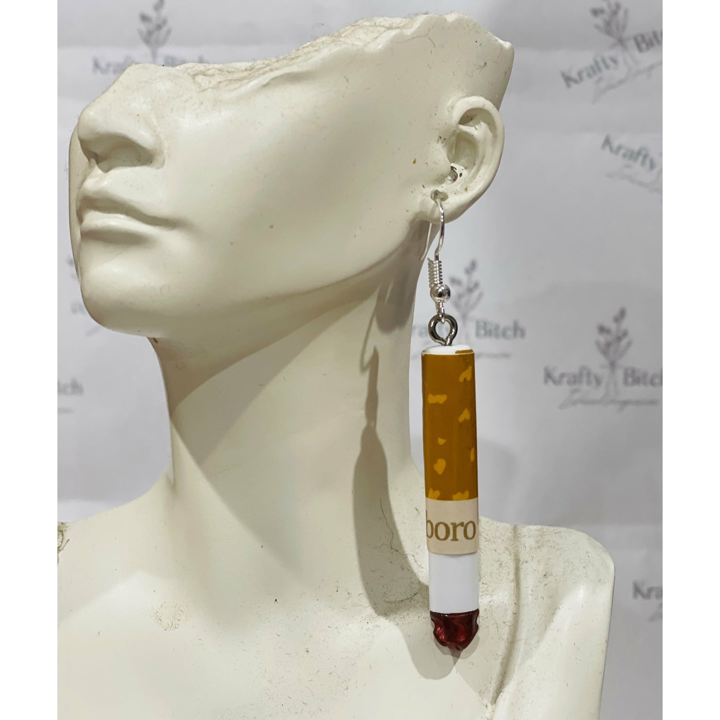 Marlboro Cigarette short earrings