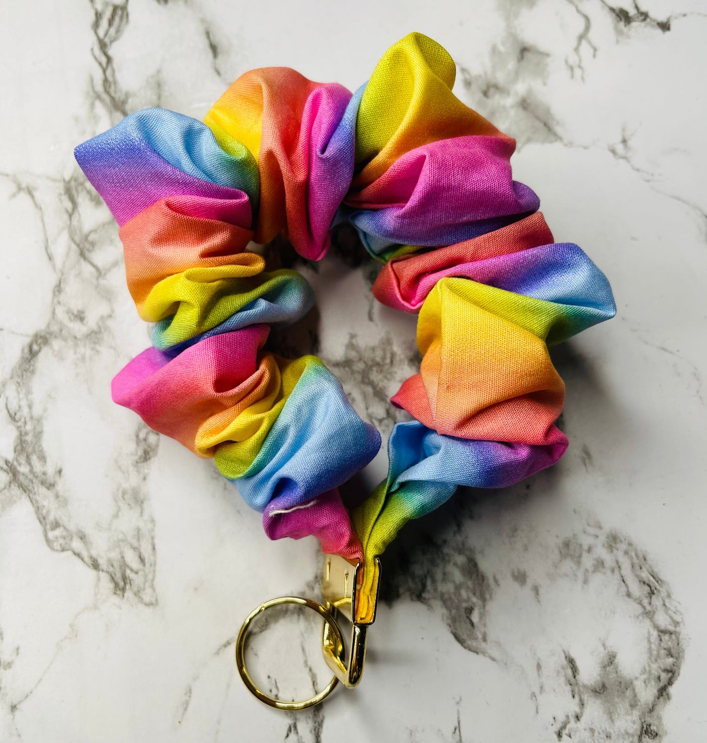Pink pride scrunchie chain