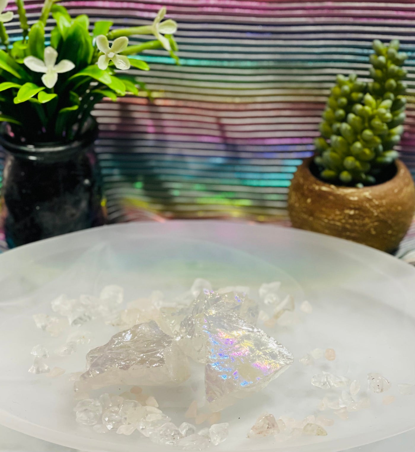 Clear Aura Raw Stone Crystal