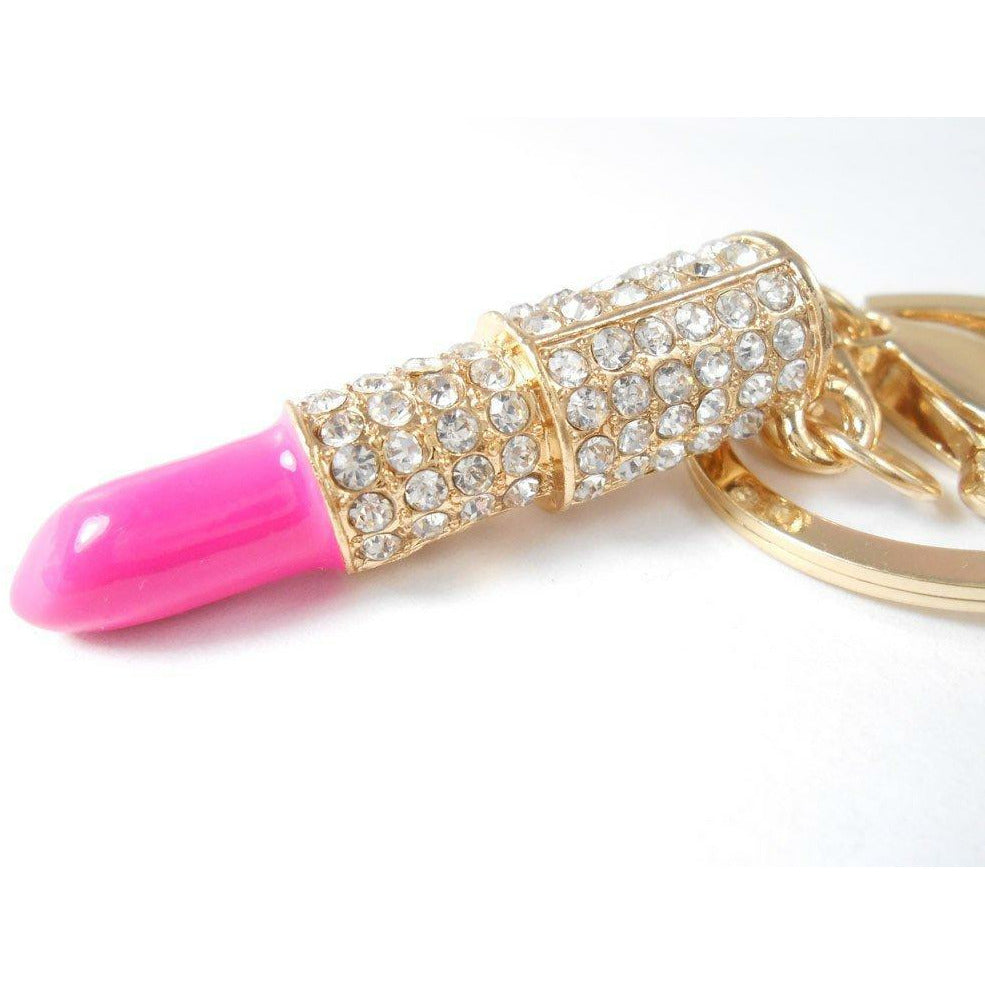 Lipstick Keyring (Bling)
